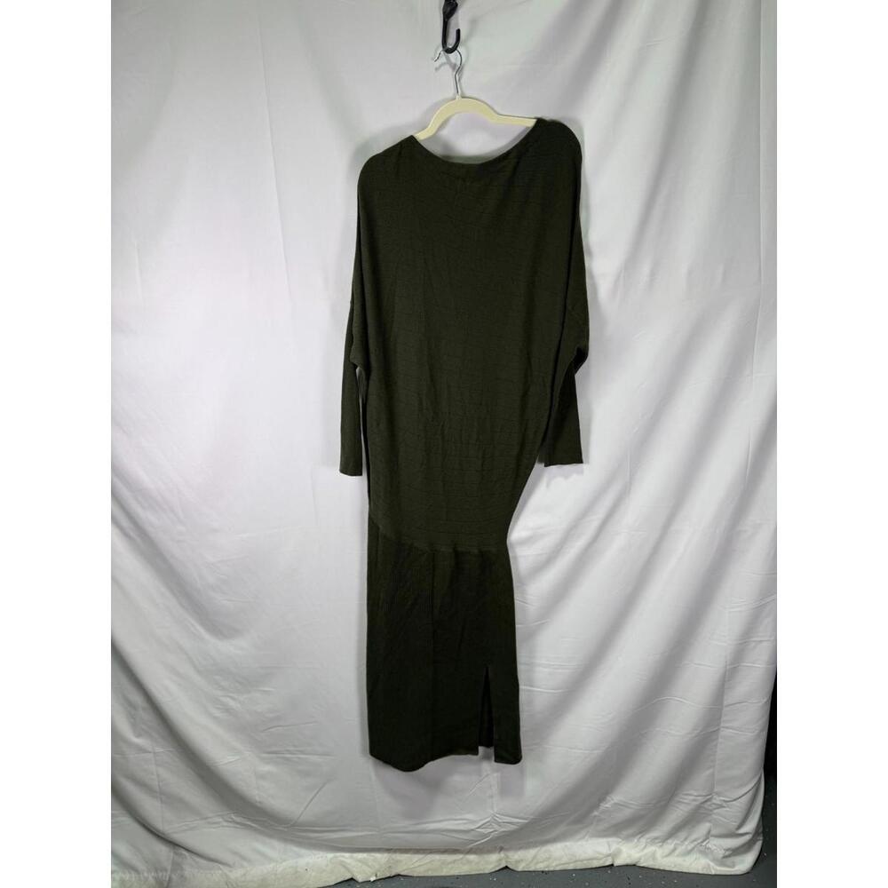 Victor Alfaro x RTR Green Off Shoulder Sweater Dress Size M with Small Hole - Picture 5 of 7